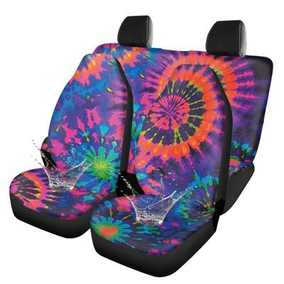 Universelle Autositzbezüge Komplettes Set Digitaldruck Abstrakte Muster Wasserdicht Airbag-kompatibel Vordere und hintere Sitzbezüge Leicht zu reinigen