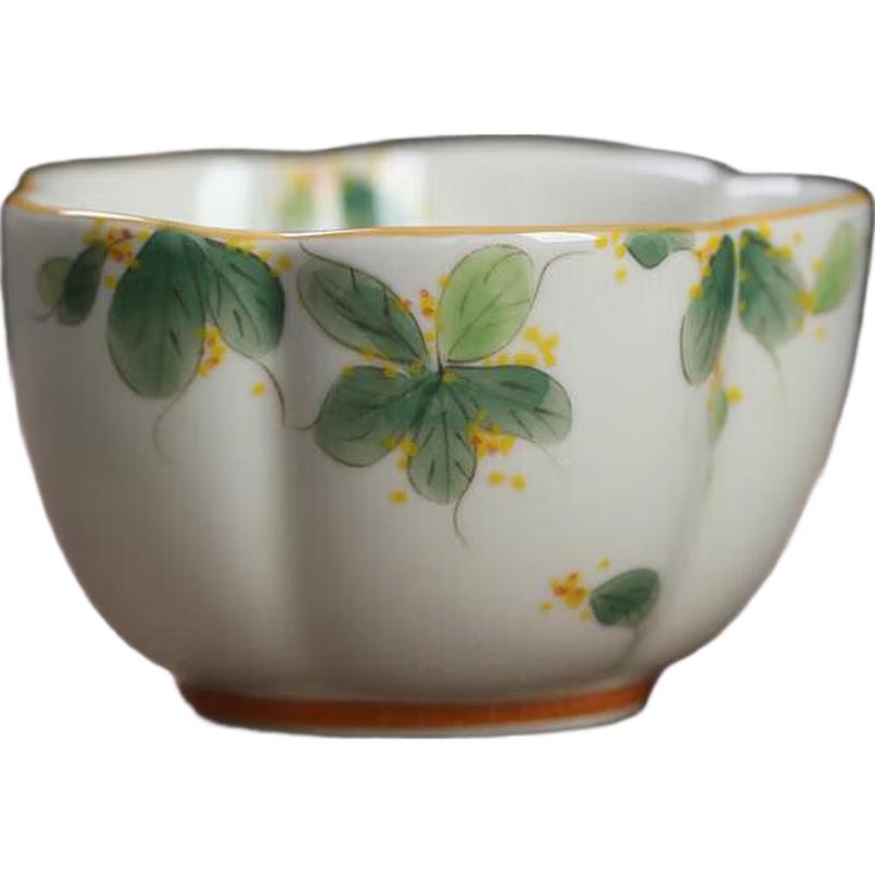 MULTIPOTENT Hand-Painted White Porcelain Master Tea Cup