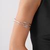 Elegant Double-Layer Open Bracelet: Luxurious, Versatile Wristband for Women