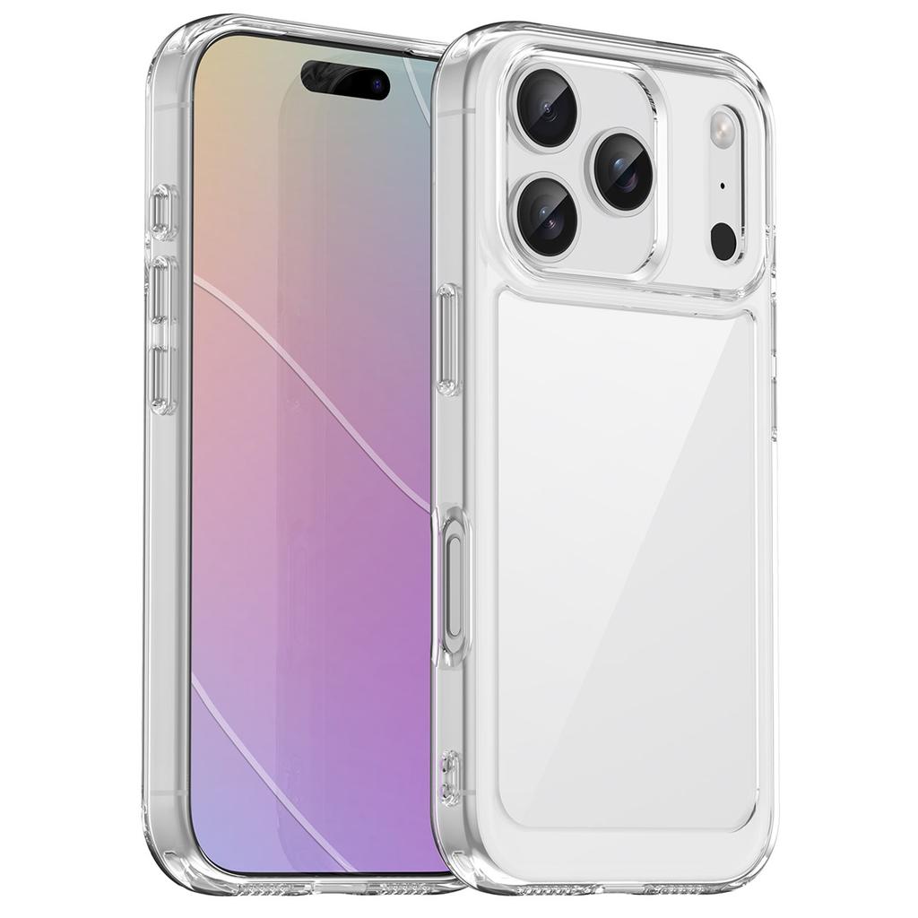 For iPhone 17 Pro Case TPU+Acrylic Protective Clear Phone Cover