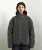 Mahagrid Curved Sherpa Fleece Jacket Gray(Mg2Efmj230A)