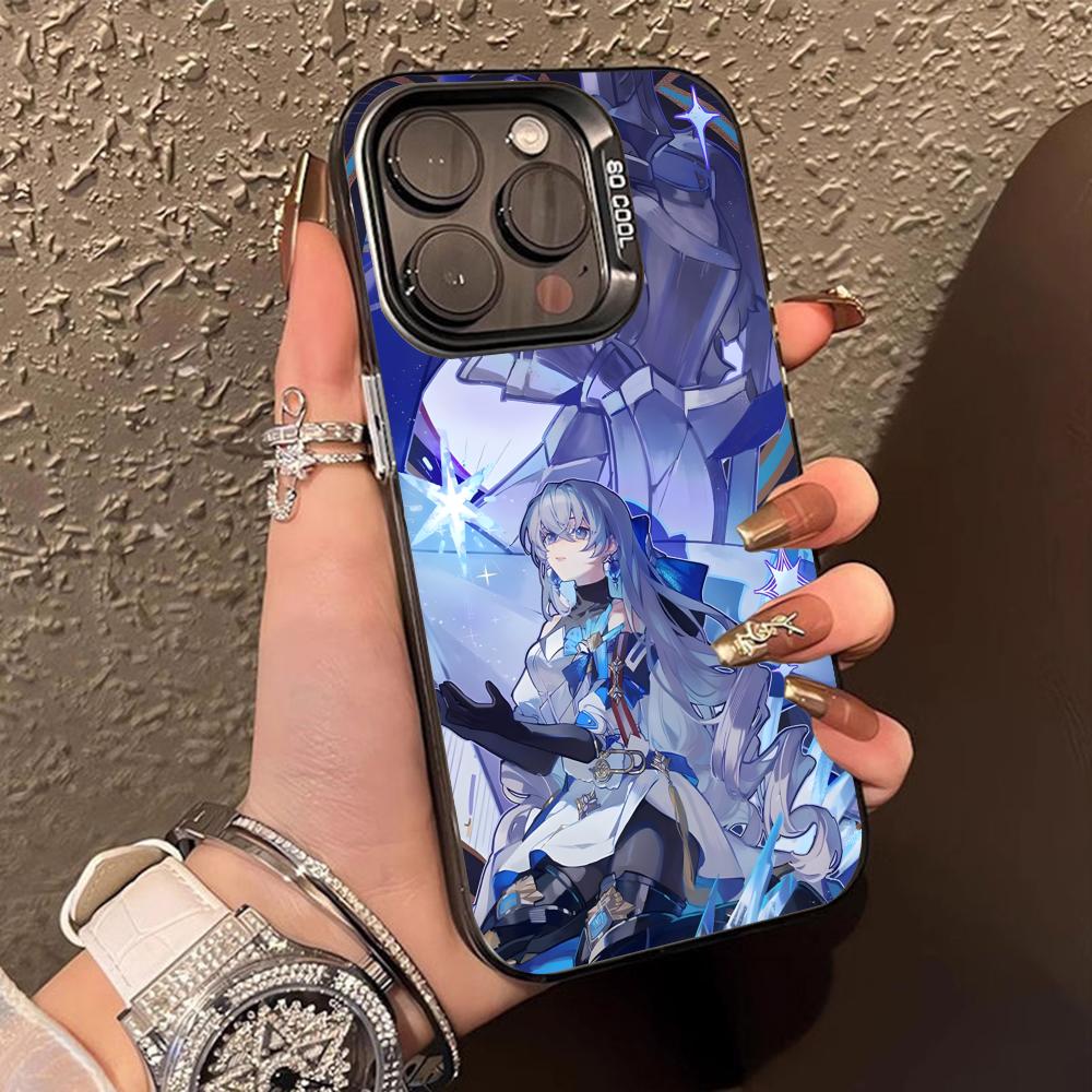 

HSR Bronya Translucent Mobile Phone Case for iPhone 17 16 15 14 13 12 11 X XR XS Air Pro Max Plus Colorful Cover iPhone X
