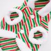 Pet Christmas Costume Small Dogs - Reindeer Themed Cozy Winter Outfit In Red Green Stripes XS To XXL