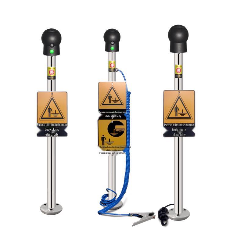 Industrial Intrinsically Safe Static Discharge Column with Sound & Light Alarm