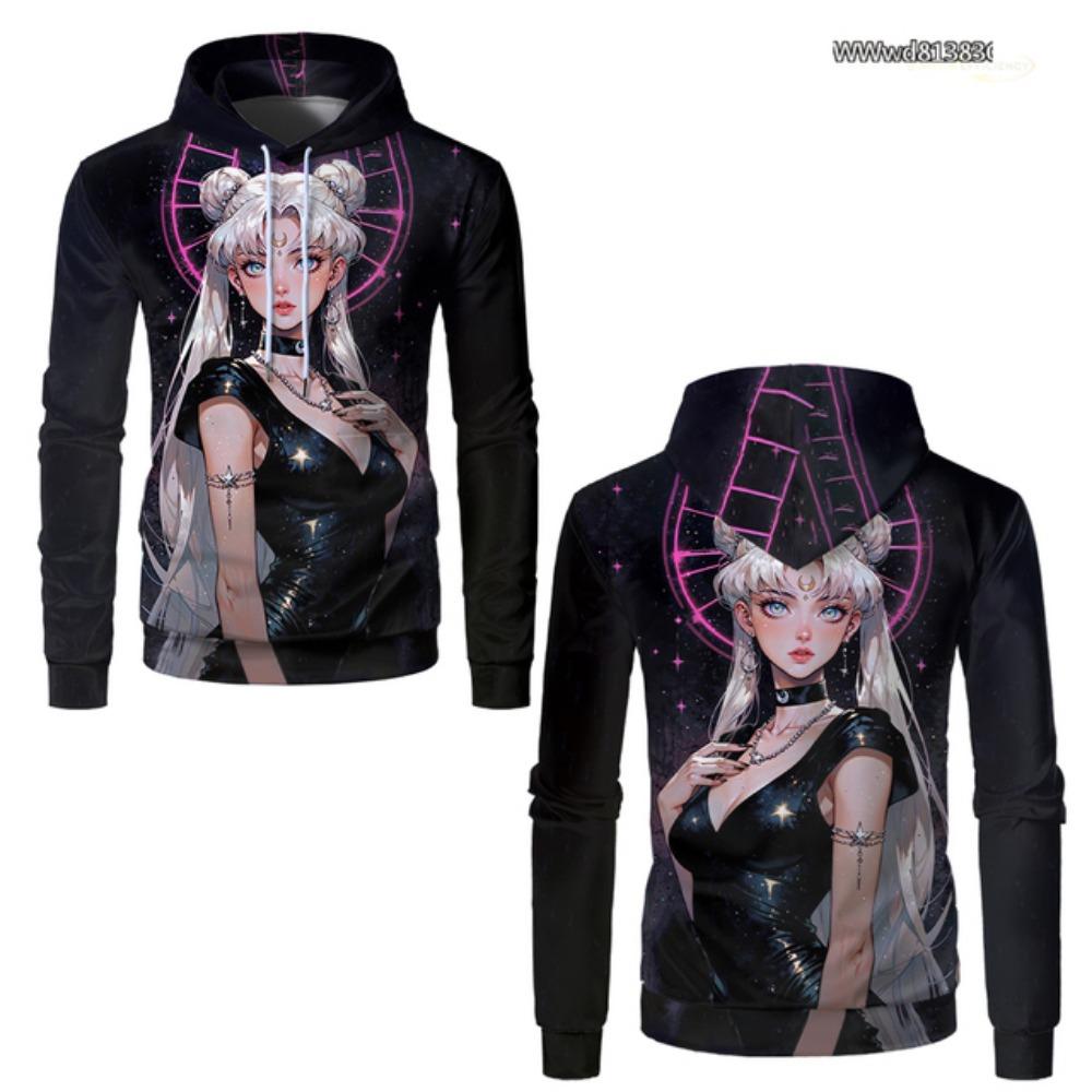 

Sailor Moon Аниме 3D Печатный Мужской Толстовка Мода Повседневный Смешные Девушки Толстовки Большие Уличные Женские Толстовки Одежда Топы 6XL