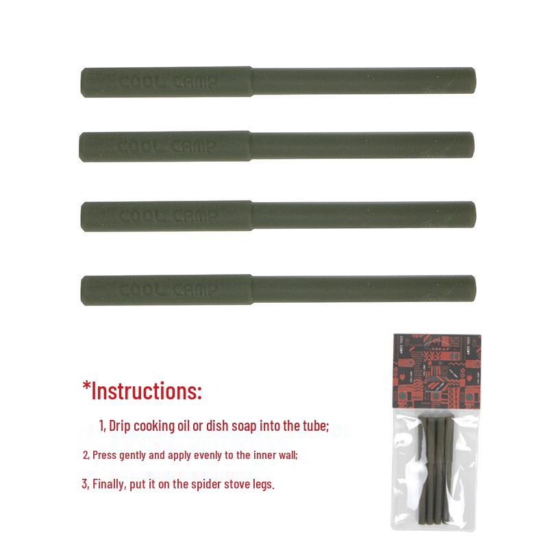 COOLCAMP Portable Folding Camping Stove, Black Spider Cassette Gas Stove for Outdoor Barbecue Cookware