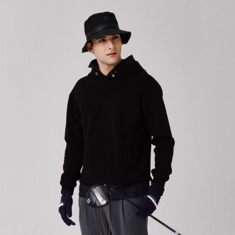 Onoff Men S Hooded Shirt Of9222gb Black 52