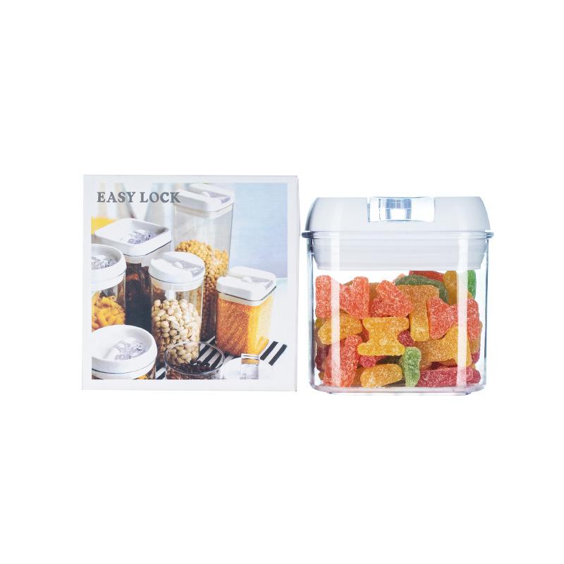NOVÁ Utěsněná Nádoba Průhledná Skladovací Nádrž Skladovací Box Spona Více Specifikací Kuchyňská Skladovací Nádoba Utěsněná Odolná proti Vlhkosti