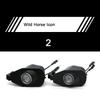 For Ford Mustang 2013-2022 Side Rearview Mirror Welcome Icon Lights HD LED Projector Ghost Shadow Lamp Modification Never Fade