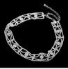 Trendige Silber Strass Choker Halskette - Japanischer & Koreanischer Stil für Damen