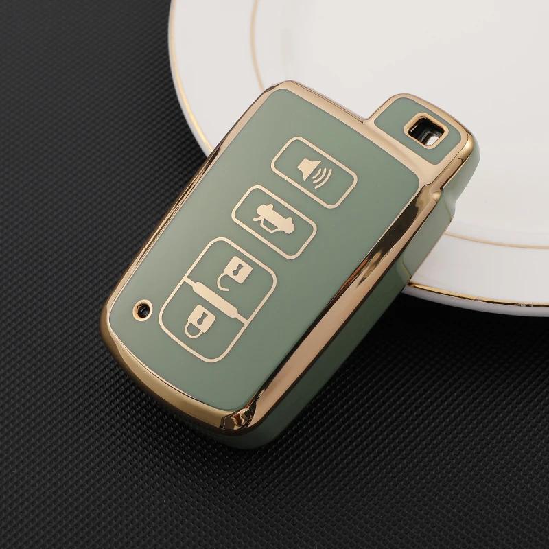 Tpu Car Key Cover Case Bag Holder Shell For Toyota Camry Rav4 Avalon Auris 2 3 4 Buttons Smart Keyless Holder Protector