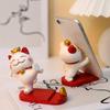 Cute Cartoon Cat Phone & Tablet Holder,Desktop Lazy Stand,Creative Ornament for Office Desk,Universal for Smartphone Tablet