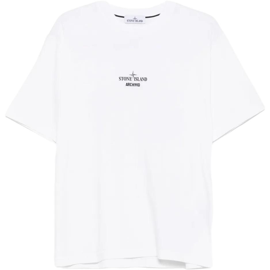 Stone Island Logo Crew Neck Short Sleeve T-Shirt Men tops K2S152100037S0091-V0001 S