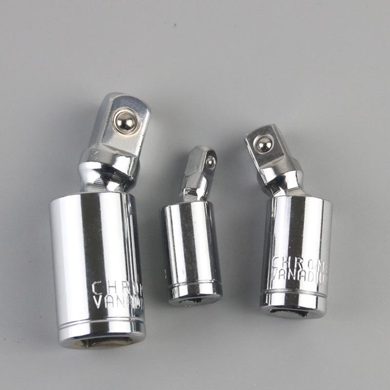 Sada univerzálního kloubu 1/4" 3/8" 1/2" Úhlová ráčna s otočnou hlavou o 360° Adaptér pro prodloužení tyče Adaptér Nářadí s ohýbatelným adaptérem