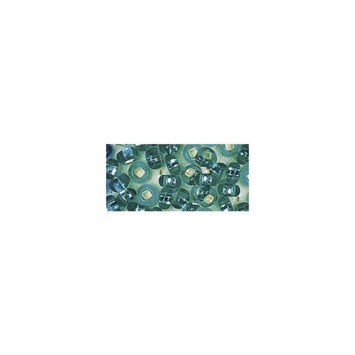 Rocailles,2.6 Mm Av. Silver Trim, 16 G Box, Jade