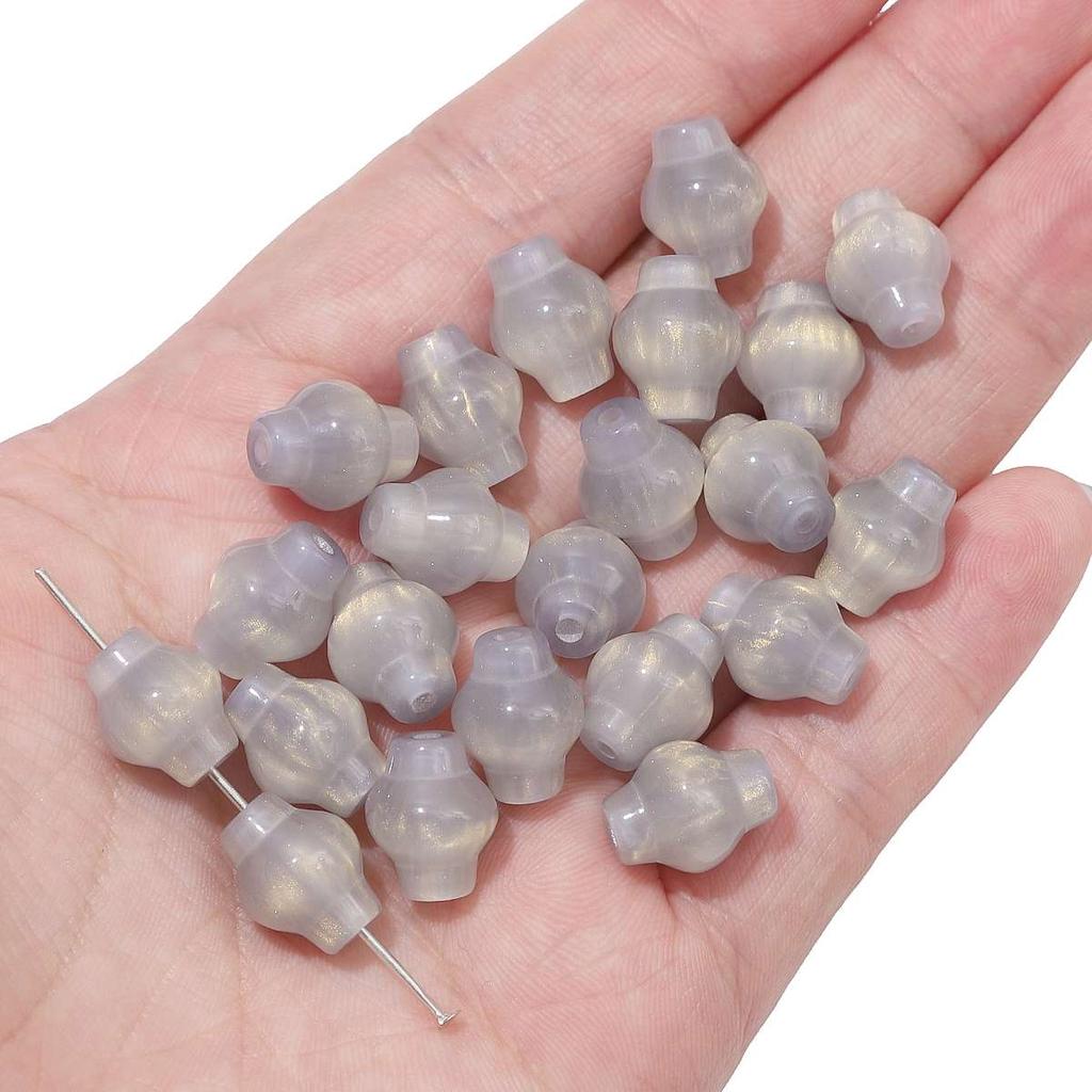 10x12mm Resin Starry Sky Lantern Beads Loose Spacer Beads for Bracelet Earring Necklace Keychain DIY Jewelry Making Accessories
