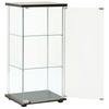 VidaXL Storage Cabinet Tempered Glass Black