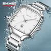 SKMEI 9366 Fashion Mens Watch Quartz Stainless Steel Band Luxury High-end Waterproof Date Display Business Casual Clock Relojes