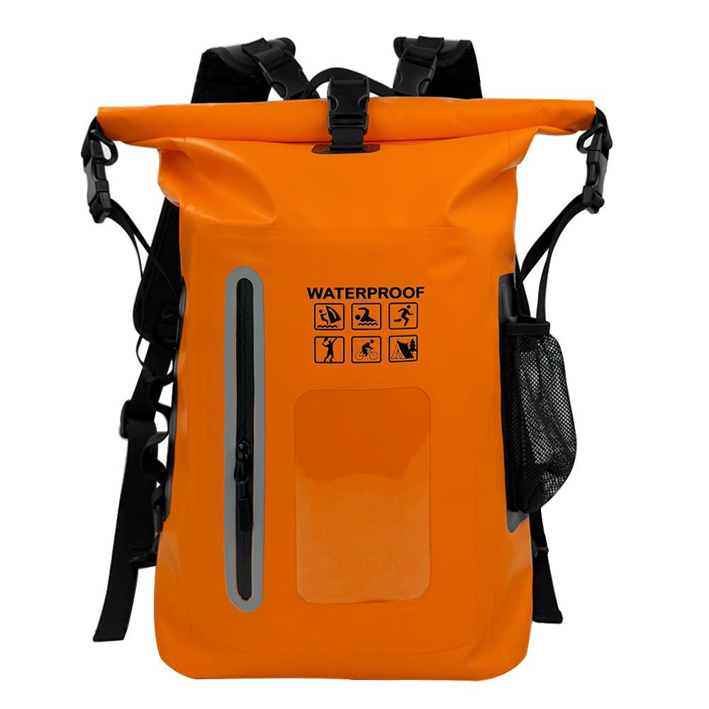 Dry And Wet Separation Waterproof Outdoor Sports Backpack, Fishing And Camping Creek Traceability Bag, Swimming And Rafting Waterproof Backpack.