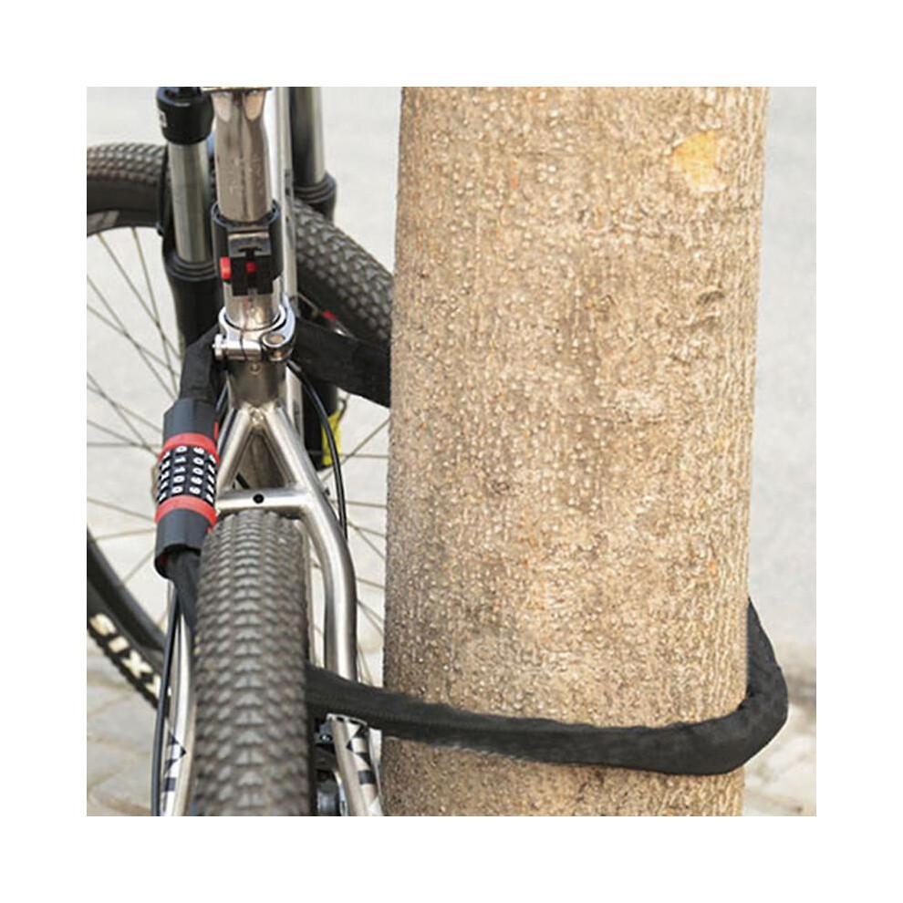(120CM, Light Grey) Bike Lock Password Bicycle Locks for Scooter Motorcycle Mtb Road Bike