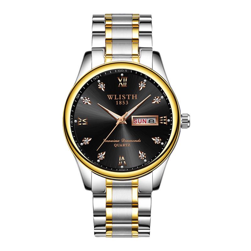 Wolis Men's Waterproof Quartz Stainless Steel Automatic Watch