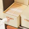 Clothes Quilt Storage Box Thick Hardboard Folding with Lid Large Capacity for Pants Closet Household Dorm Organizer