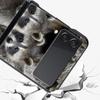 Hard PC Phone Case For Samsung Galaxy Z Flip 7 6 5 4 Black Cover For Galaxy Z Flip 3 Foldable Shockproof Cute Animal Raccoon Bag