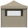 Vidaxl Tenda da Festa Pop-Up con 4 Pareti, Colore Tortora