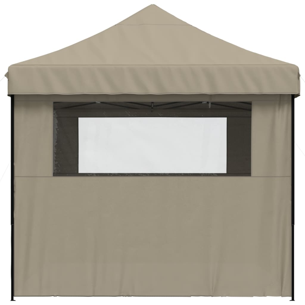 Vidaxl Tenda da Festa Pop-Up con 4 Pareti, Colore Tortora