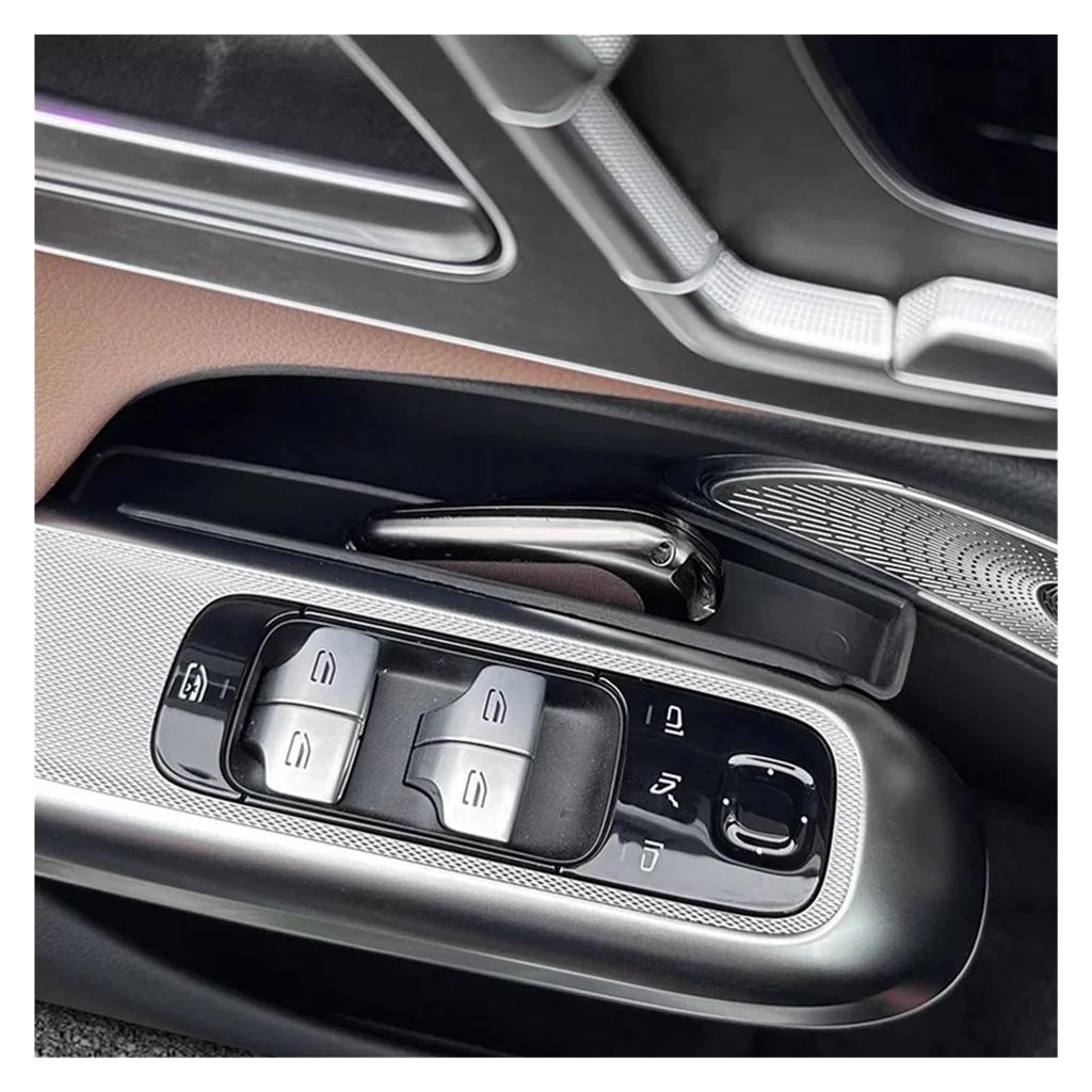 FVBYUOKM Compatible E-Class W214 2024 Car Door Storage Box Organizer Tray Door Handle Pocket Insert Front Door