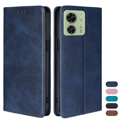 Étui portefeuille en cuir pour Motorola Edge 40, X40, X30 Pro, 30, Neo Ultra Plus (2023), avec rabat magnétique et support