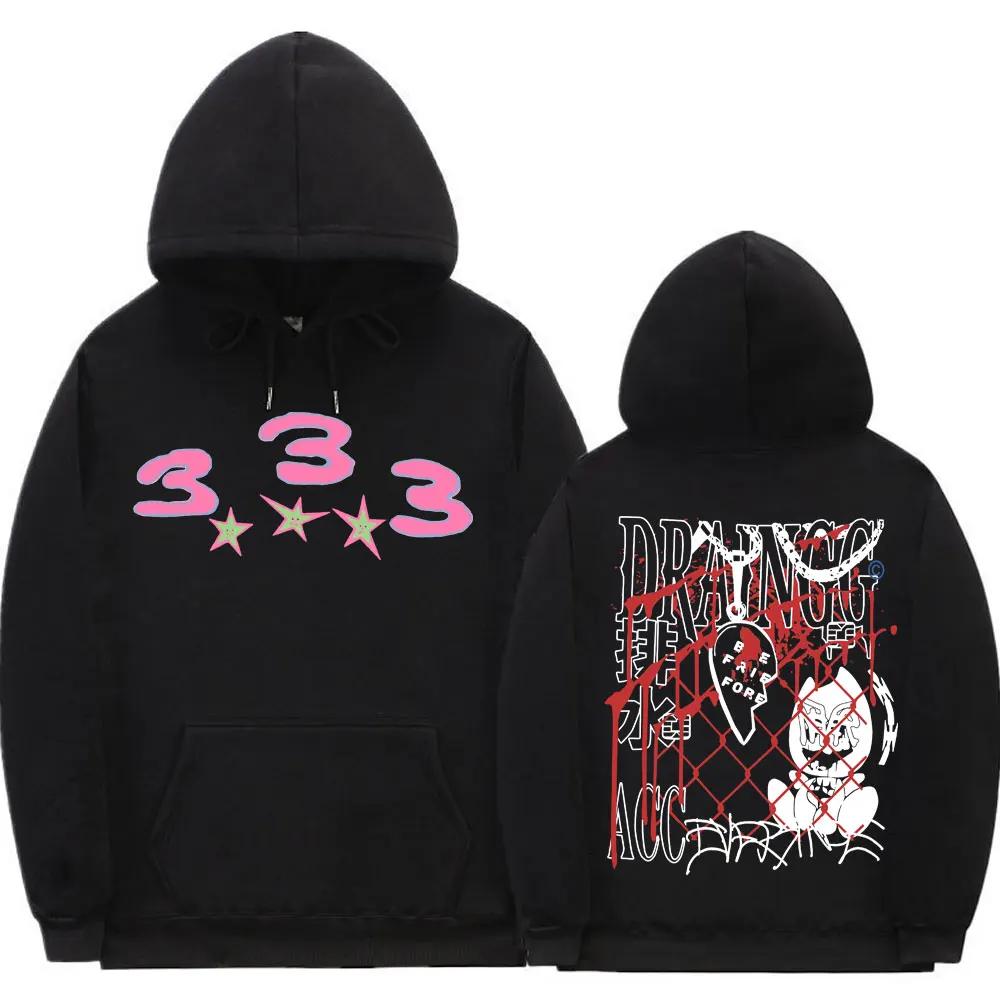 Bladee 333 Hip Hop Trend Skate Drain Gang Hoodie Tops Unisex Hipster Casual Sweatshirt Men Women Fashion Artistic Sense Hoodies