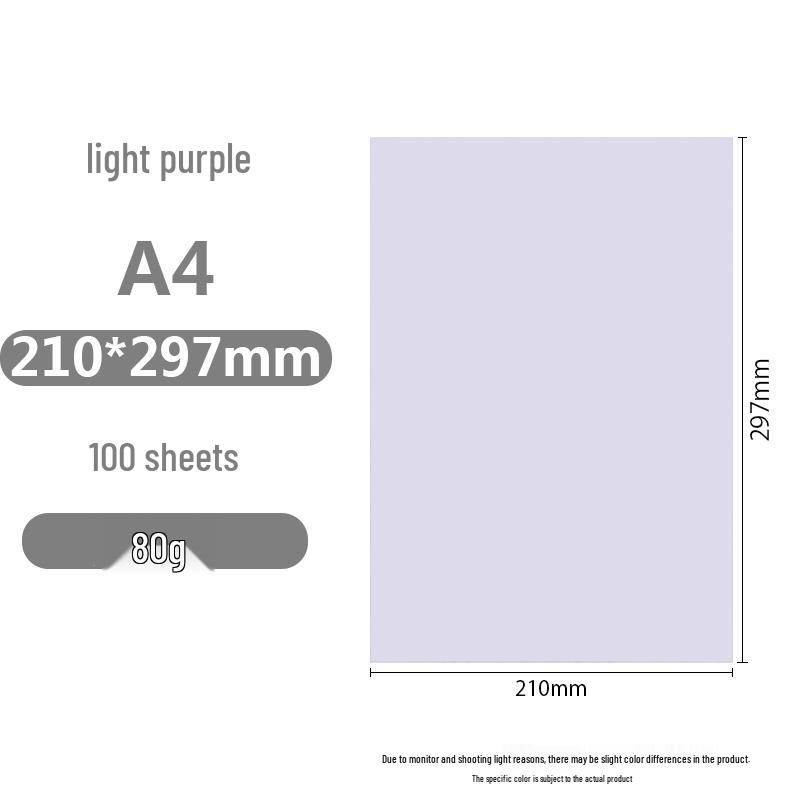 A4 Colored Printing and Origami Paper - 10 Colors