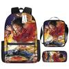 Popular Animation Backpack Student Schoolbag Boys Messenger Bag Girls Pencil Case