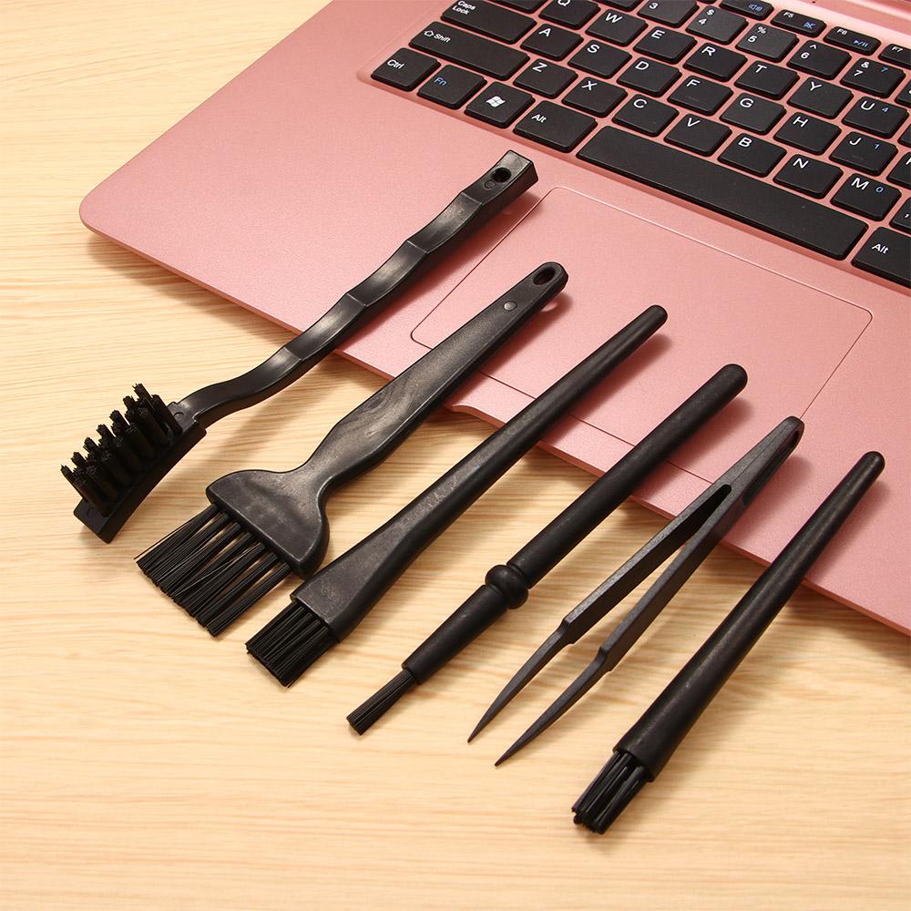 Laptop Temperature Resistant For Keyboard Computer Cleaners Anti Static 6 In 1 Keyboard Brush Kit