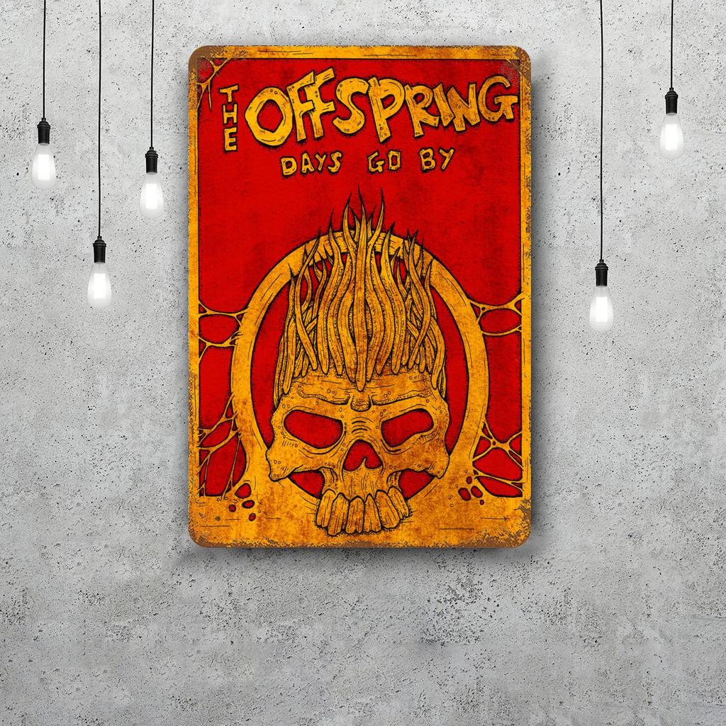 The offspring Vintage Blechschild Heimdekoration Wanddekoration Kunst Wandbild Raumdekoration Dekor Retro Metallschild Platte Bar Poster