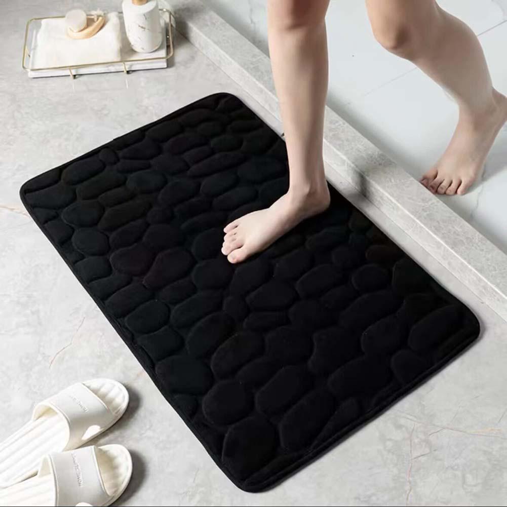 Cross-Border Coral Fleece Anti-Slip Bathroom Mat - Water Absorbent & Easy to Clean