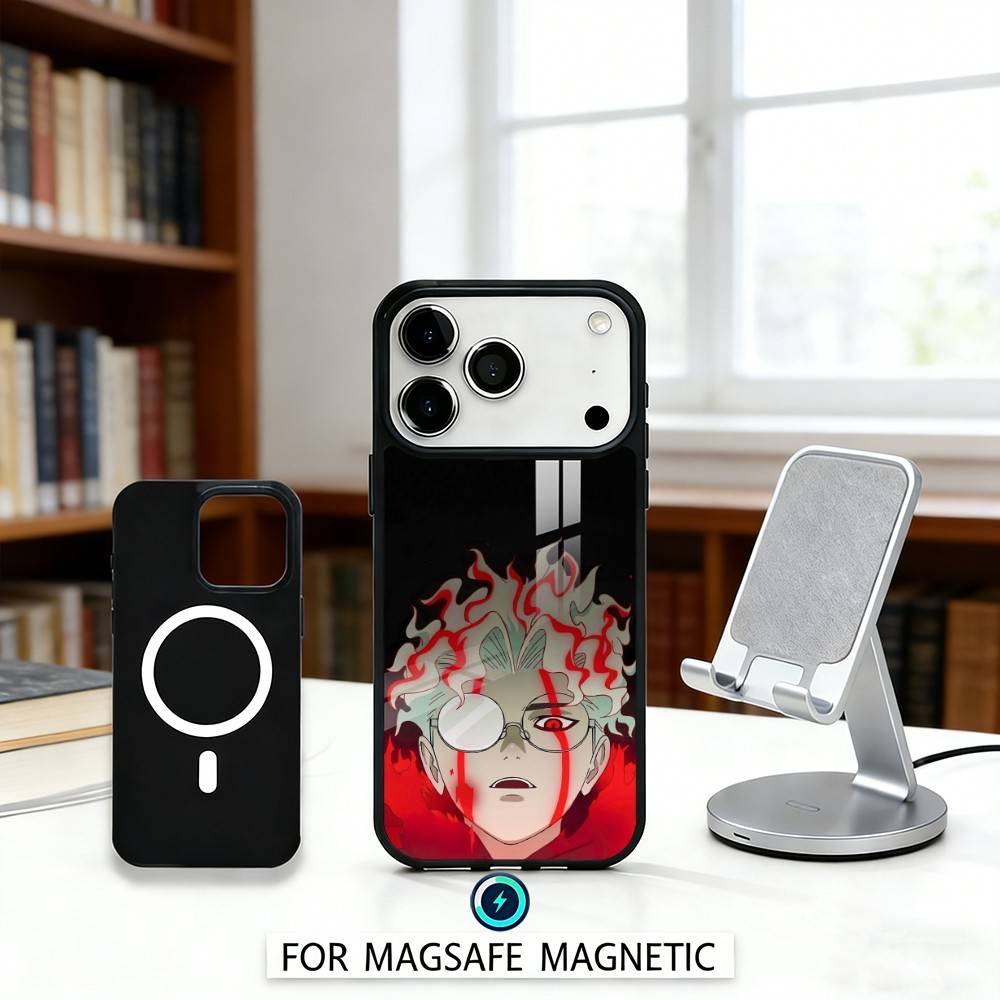 1PC Anime D-Dandadan Phone Case For iPhone 17,16,15,14,13,12,Pro,Max For Magsafe Magnetic Wireless Charging iPhone14Plus