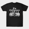 Men Black Print T-shirt The Californians Metal Style No-Cut Transfer Paper Print Cotton Tshirt