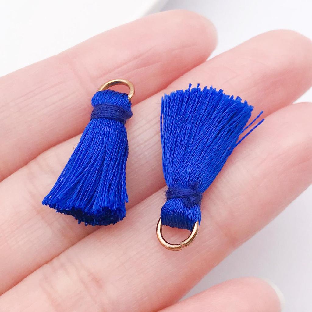 Multicolor Silk Thread Tassel Fan Pendant for DIY Clothing Accessories