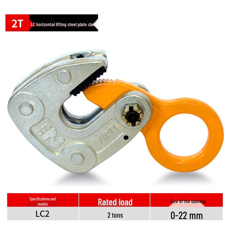 Jinyou Steel Plate Lifting Clamp: L-Type Vertical & Horizontal Forged Turning Rigging Hook