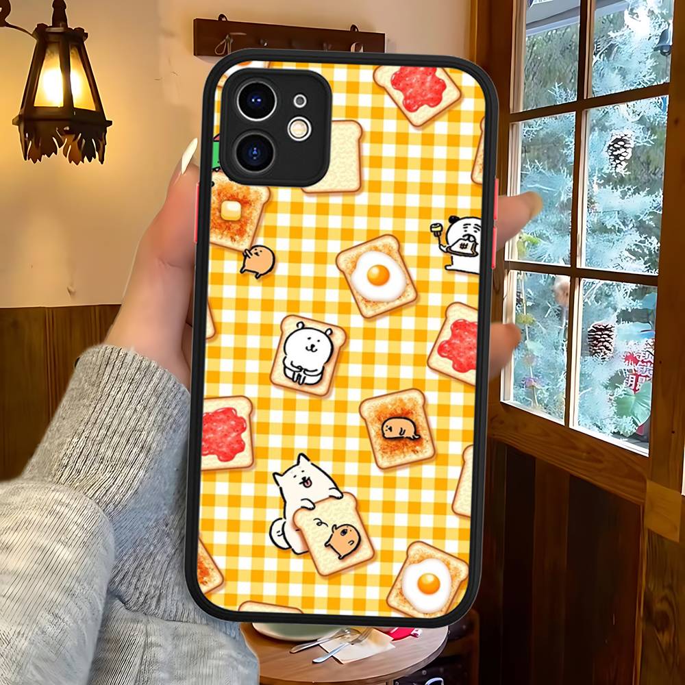 Popular Cute J-Joke B-Bear For IPhone 11 12 13 14 15 16 Pro Max Plus Matte Translucent Phone Cover