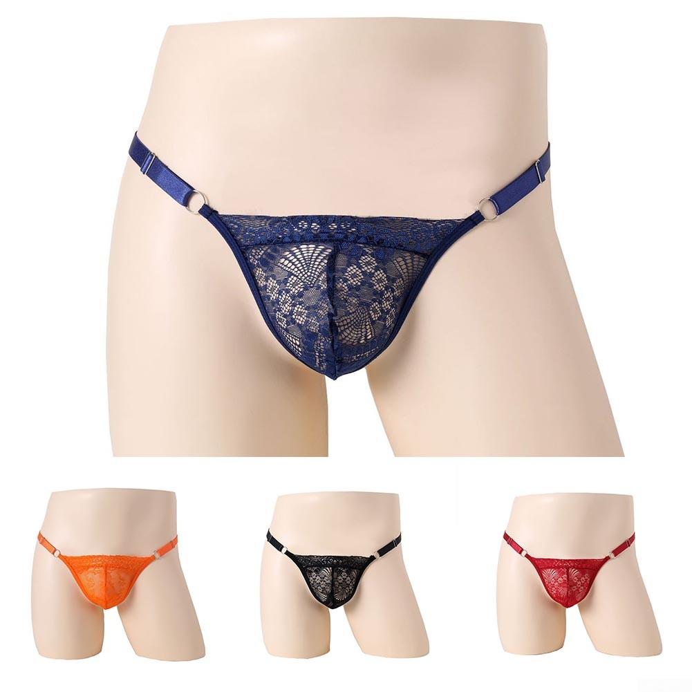 Underwear Lace Thongs Briefs Bulge Pouch G-String Low Waist