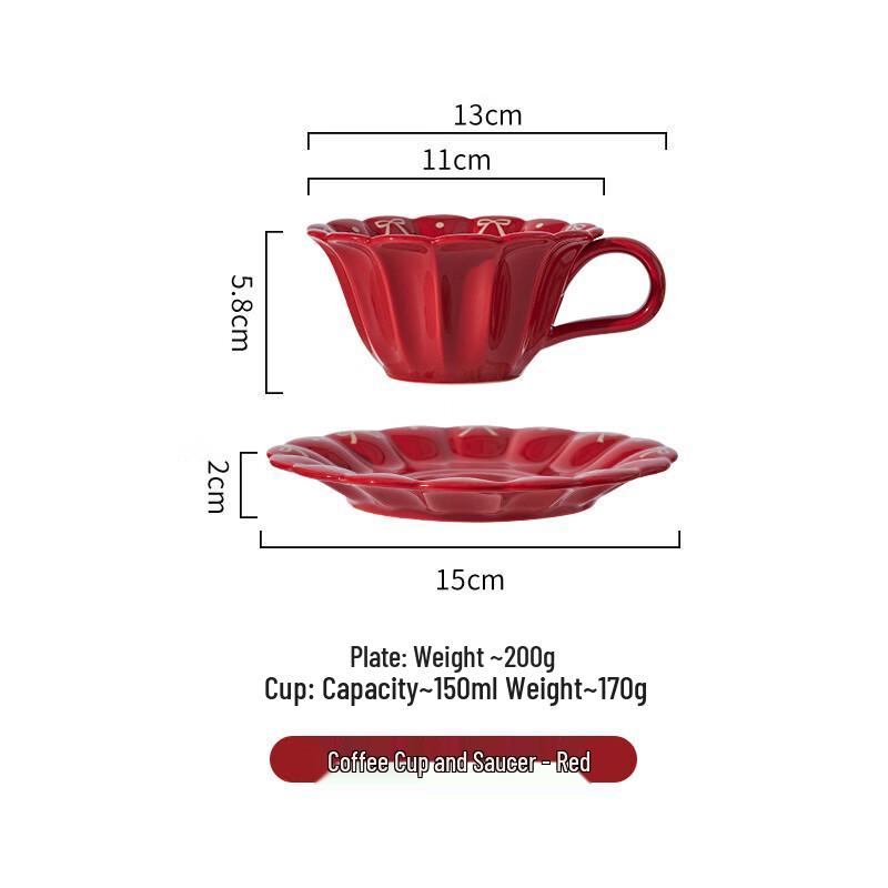 ZISIZ Bowknot Ceramic Dinnerware