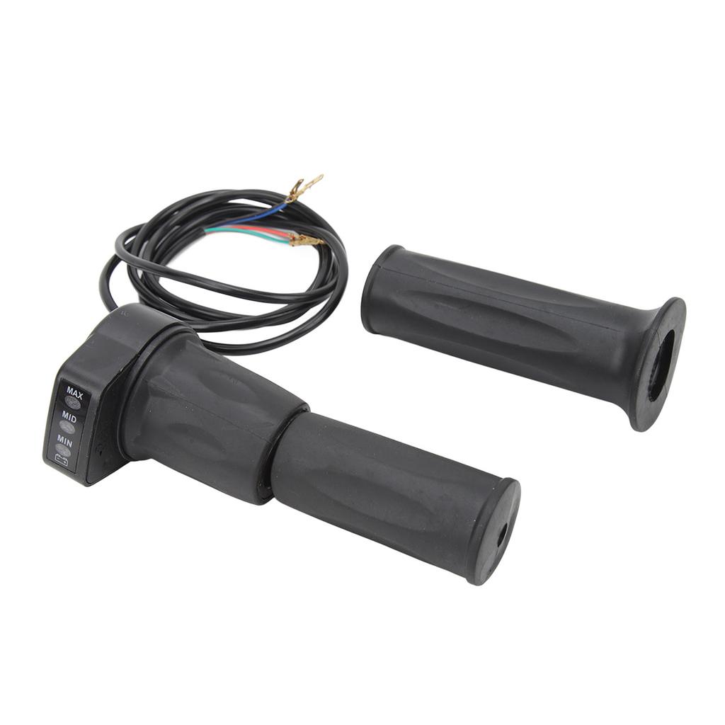 Electric Bike Throttle Grip Waterproof Twist Handlebar Accessories for Lithium Power Modification