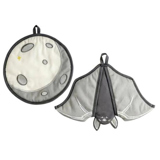 Ofenhandschuhe & Topflappen Set Hitzebeständige Isolierte Küchenhandschuhe mit Rutschfestem Griff Isolierte Küchenhandschuhe zum Backen Kochen Grillen