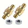 Brass Car Battery Connectors 3/8"-16 Threaded Battery Post Adapter  Battery Replacement