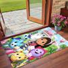 Anti‑Slip Crystal Velvet Floor Rug, Gabby's Dollhouse Design Carpet for Indoor Living Bedroom Home Decoration