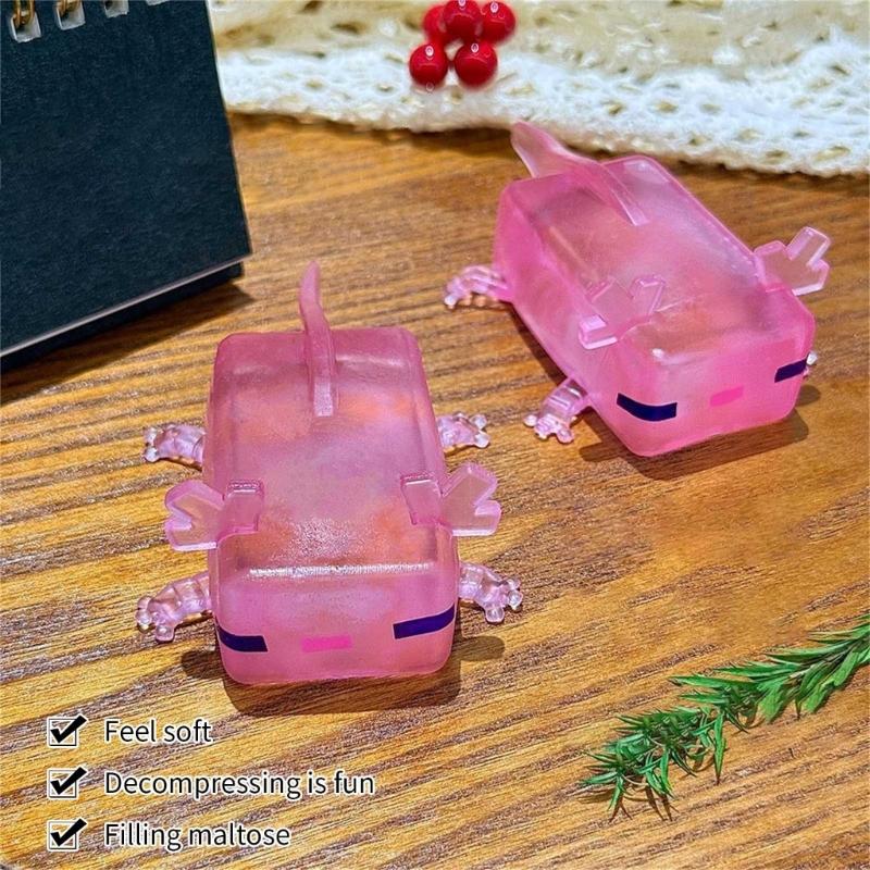 Slow Rebound Axolotl Squeeze Toy For Stress And Anxiety Relief Portable Relaxation Tool For Kids Adults Daily Use