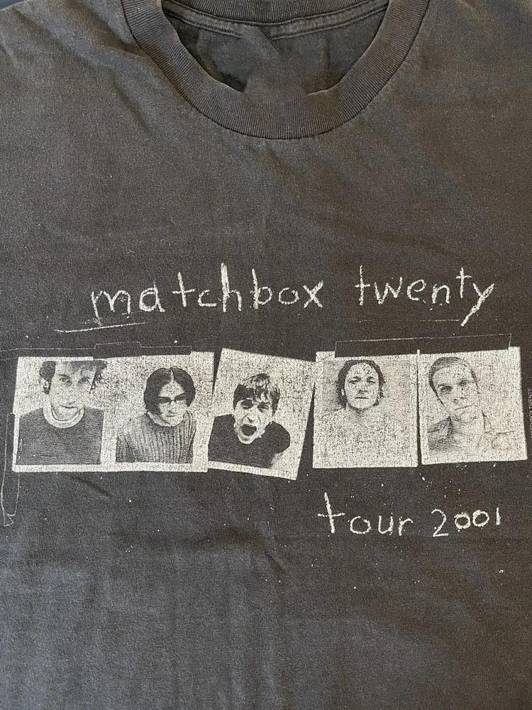 Matchbox Twenty 2001 Tour T-Shirt Tee Unisex Cotton Tour Concert Unisex T-Shirt M